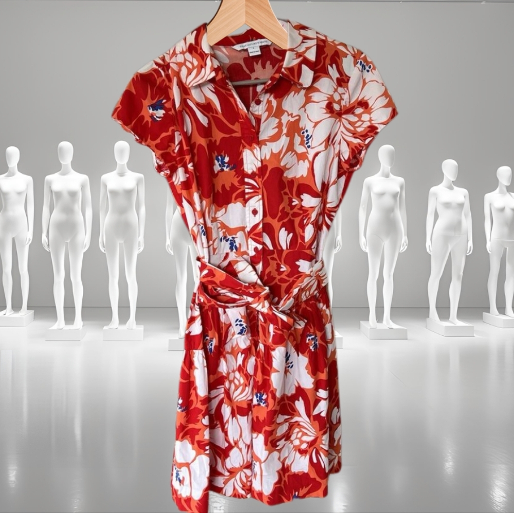 DVF Diane Von Furstenberg Bright Floral Dress